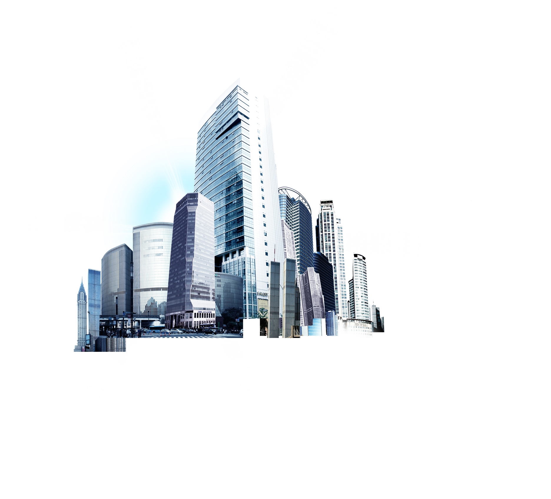 都市速寫效果天際線 壁紙