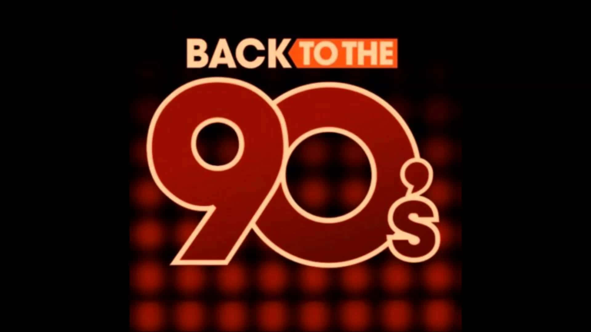 復古90年代文字在深色像素背景上發出紅光。