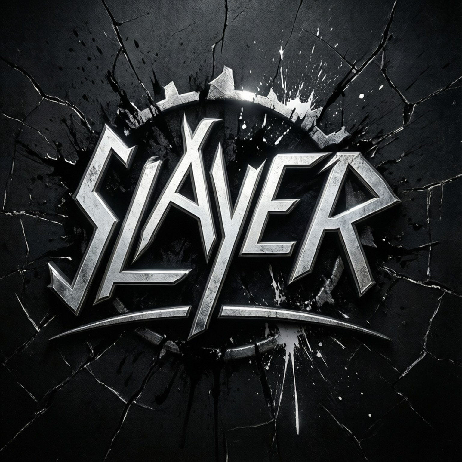 金屬質感Slayer標誌 壁紙