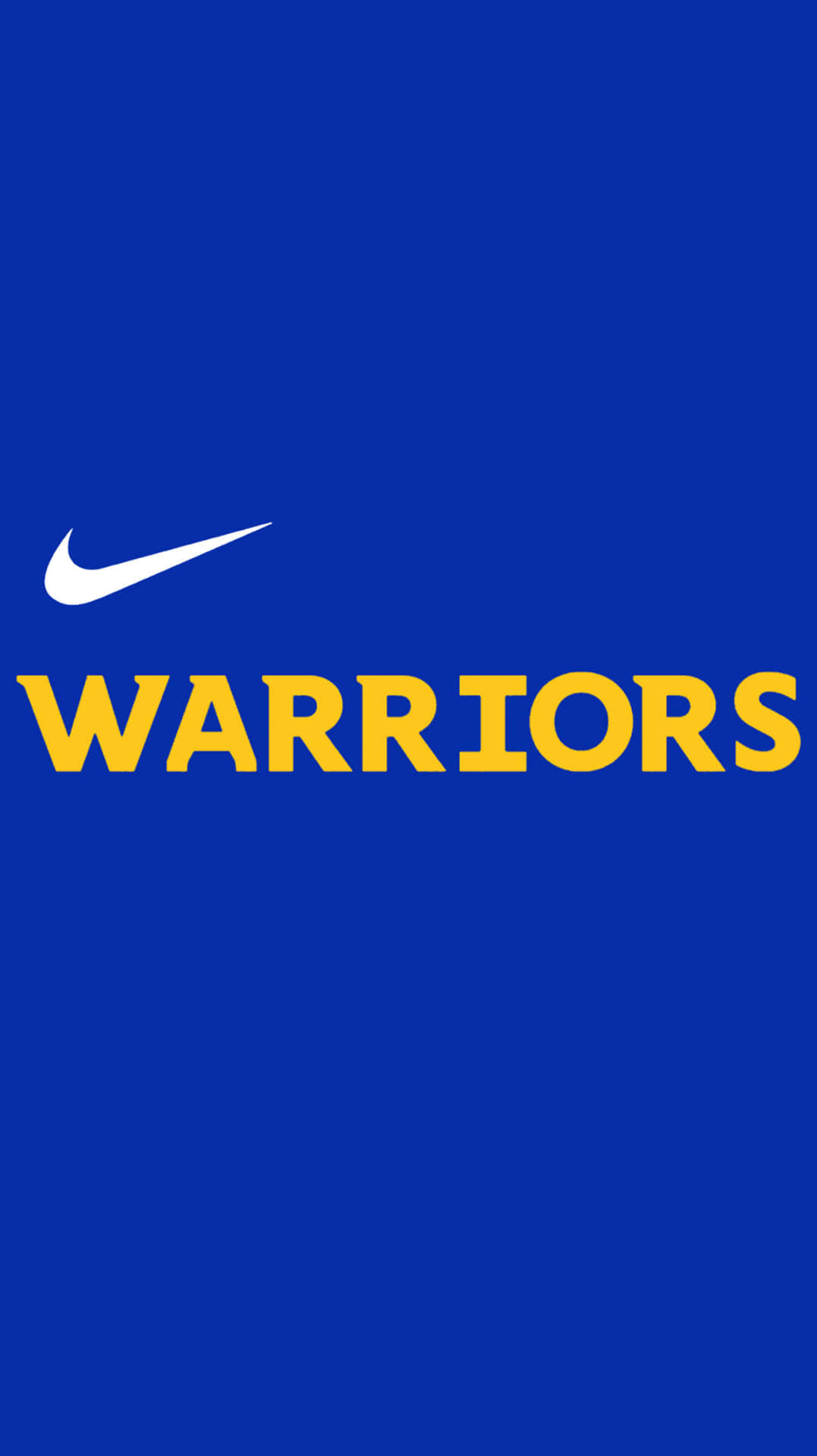 藍色背景上的Nike Warriors標誌
