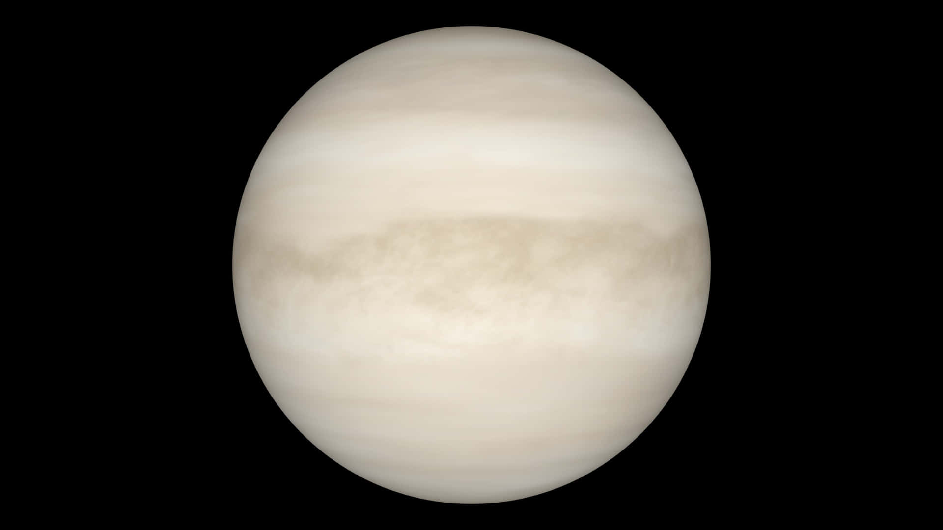 金星行星在太空中的雲層