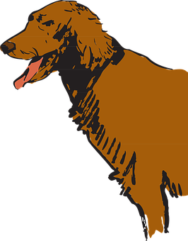 金毛犬剪影 壁紙