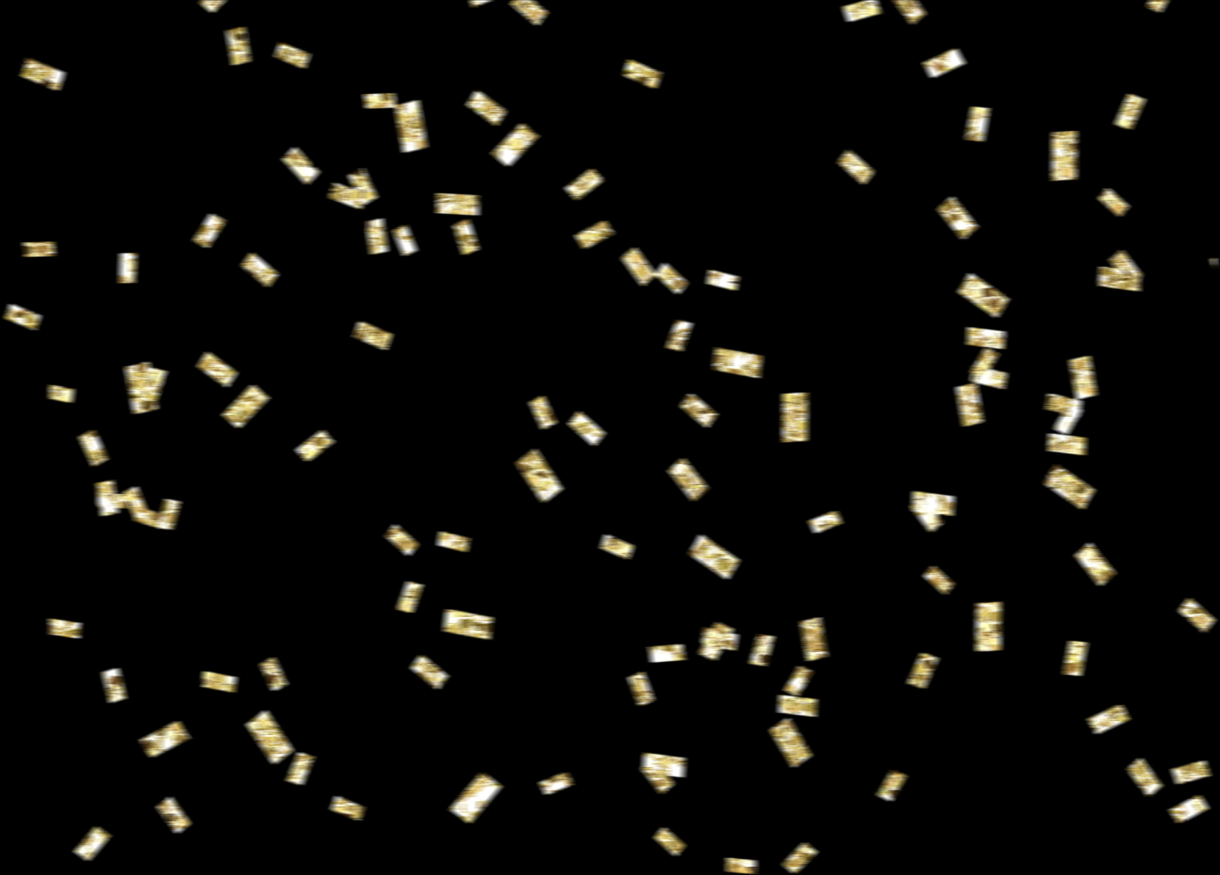 金色慶祝紙屑背景 壁紙