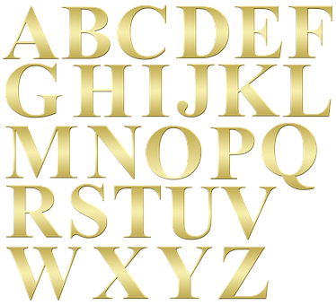 金色英文字母 壁紙