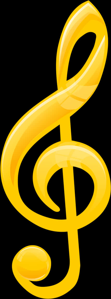 金色高音譜號圖案 壁紙