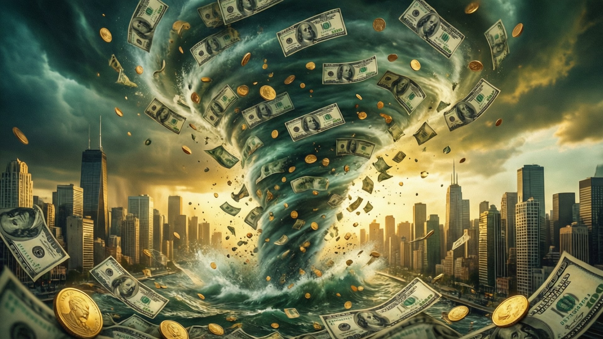 金錢颶風 壁紙