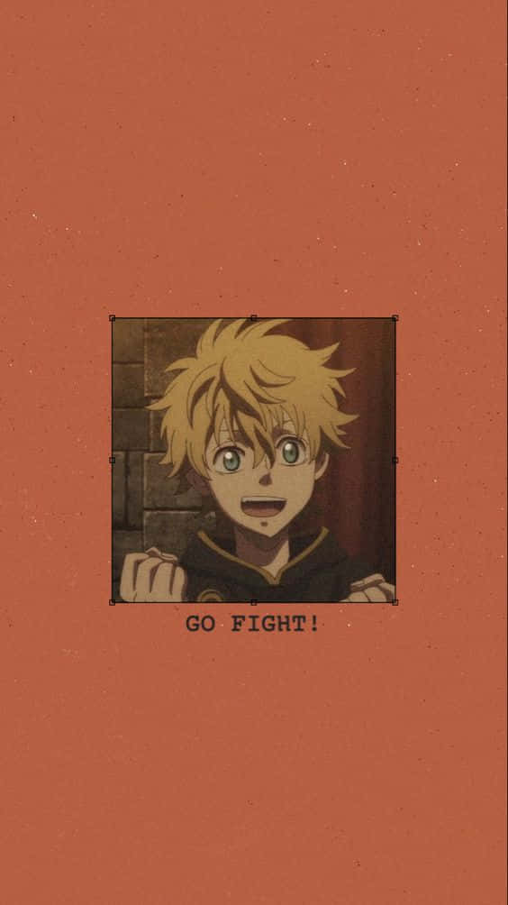 金髮男孩與「Go Fight」字樣的圖片 壁紙
