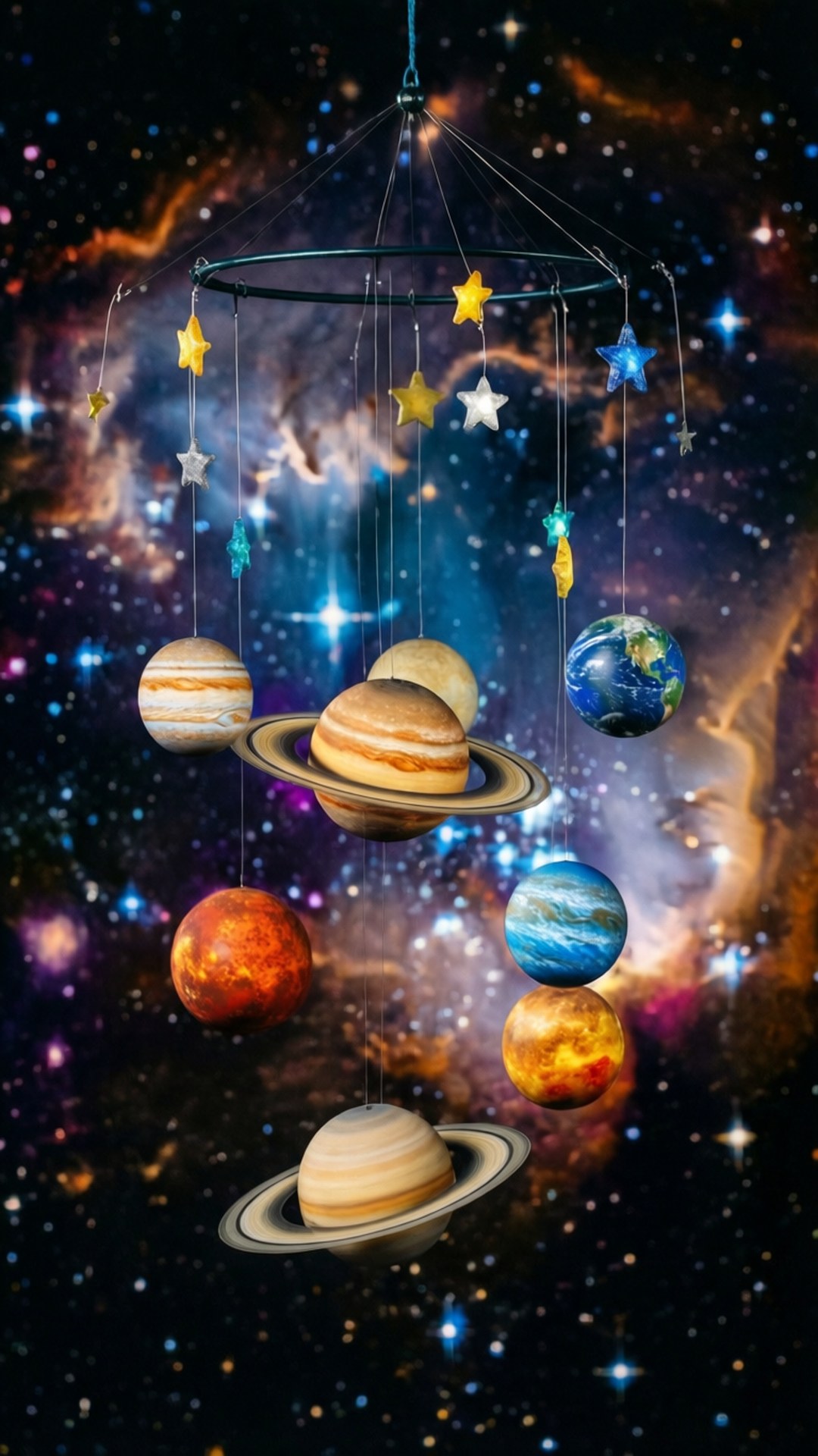 銀河行星手機桌布 壁紙