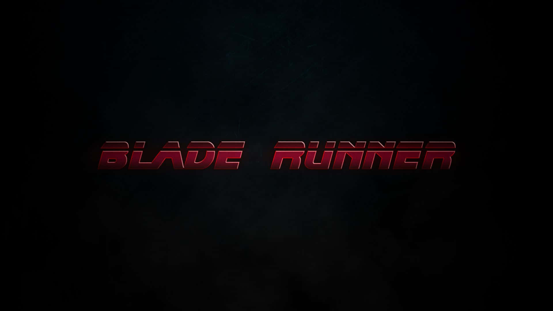 在黑暗煙霧背景上以紅色金屬字體顯示的Blade Runner標題