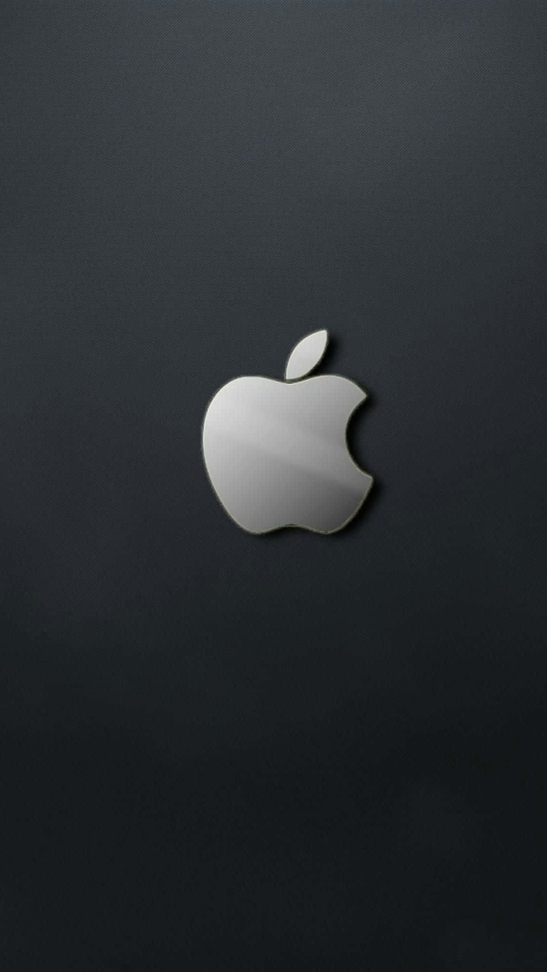 黑色背景上的Apple標誌