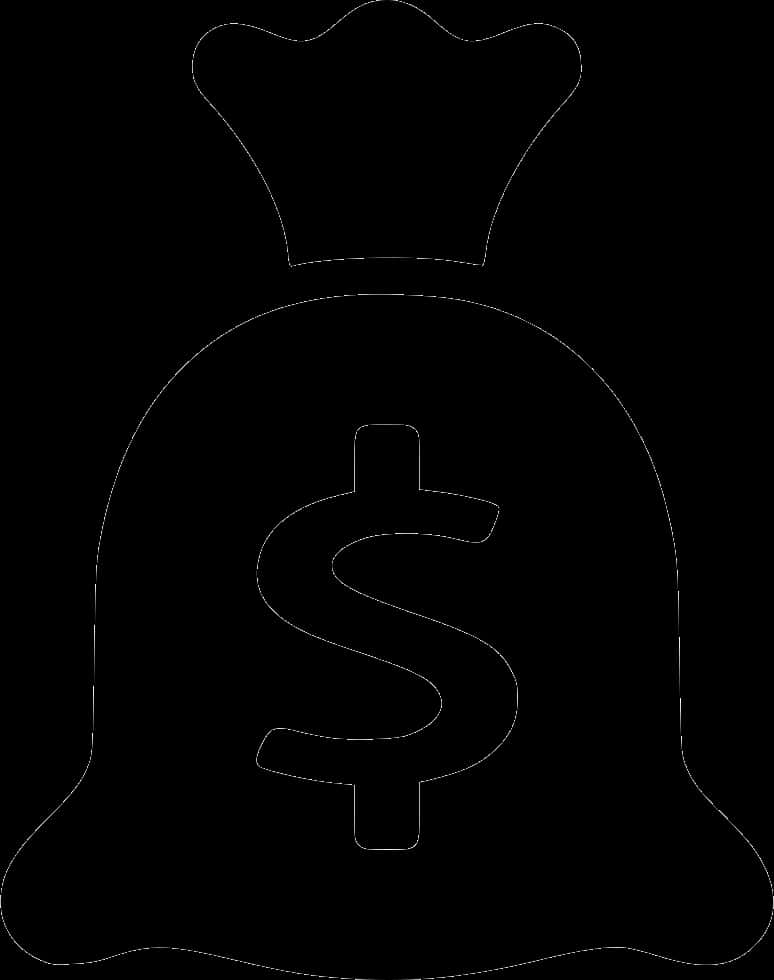 錢袋輪廓圖示 壁紙