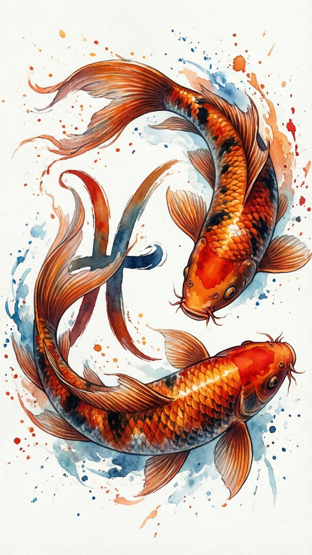 錦鯉雙魚座 壁紙