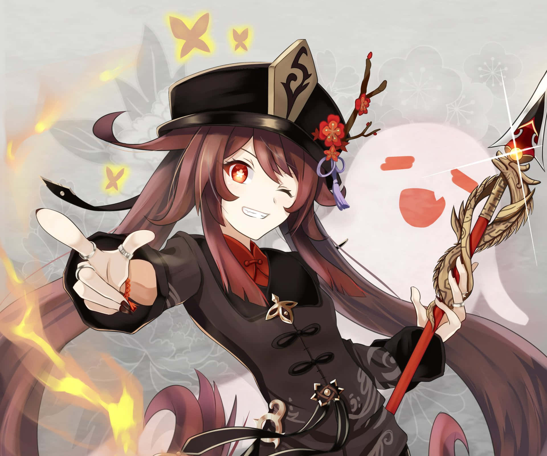 長髮少女持劍 壁紙