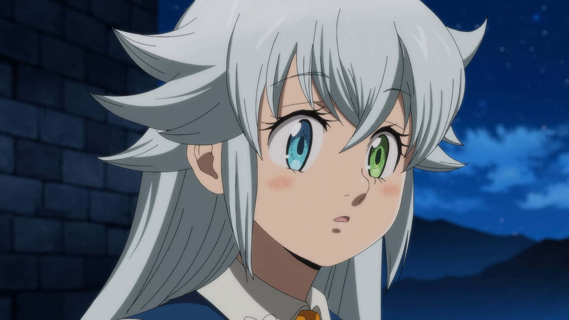 長髮藍眼女孩 壁紙