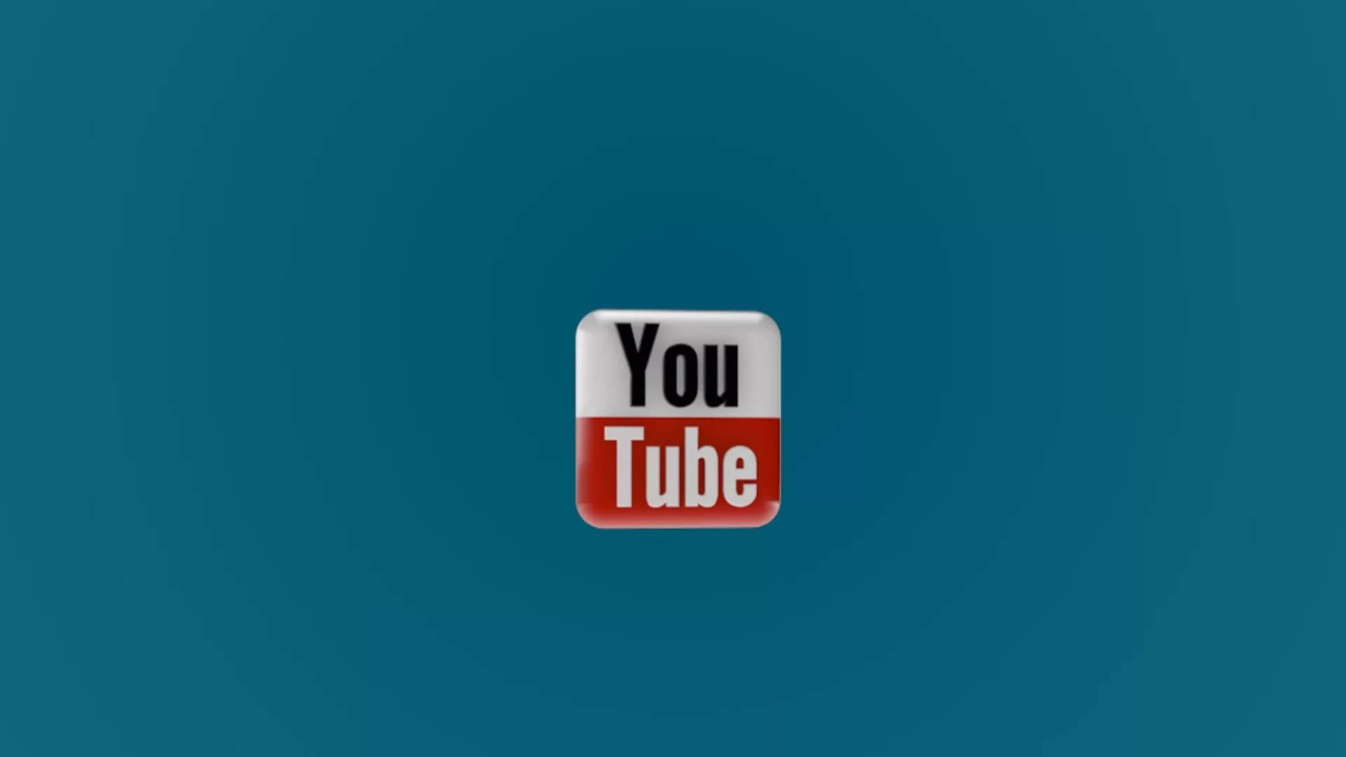 青色背景上的YouTube應用程式圖示