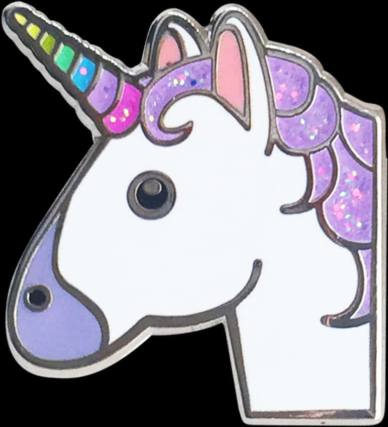 閃亮獨角獸頭別針 壁紙