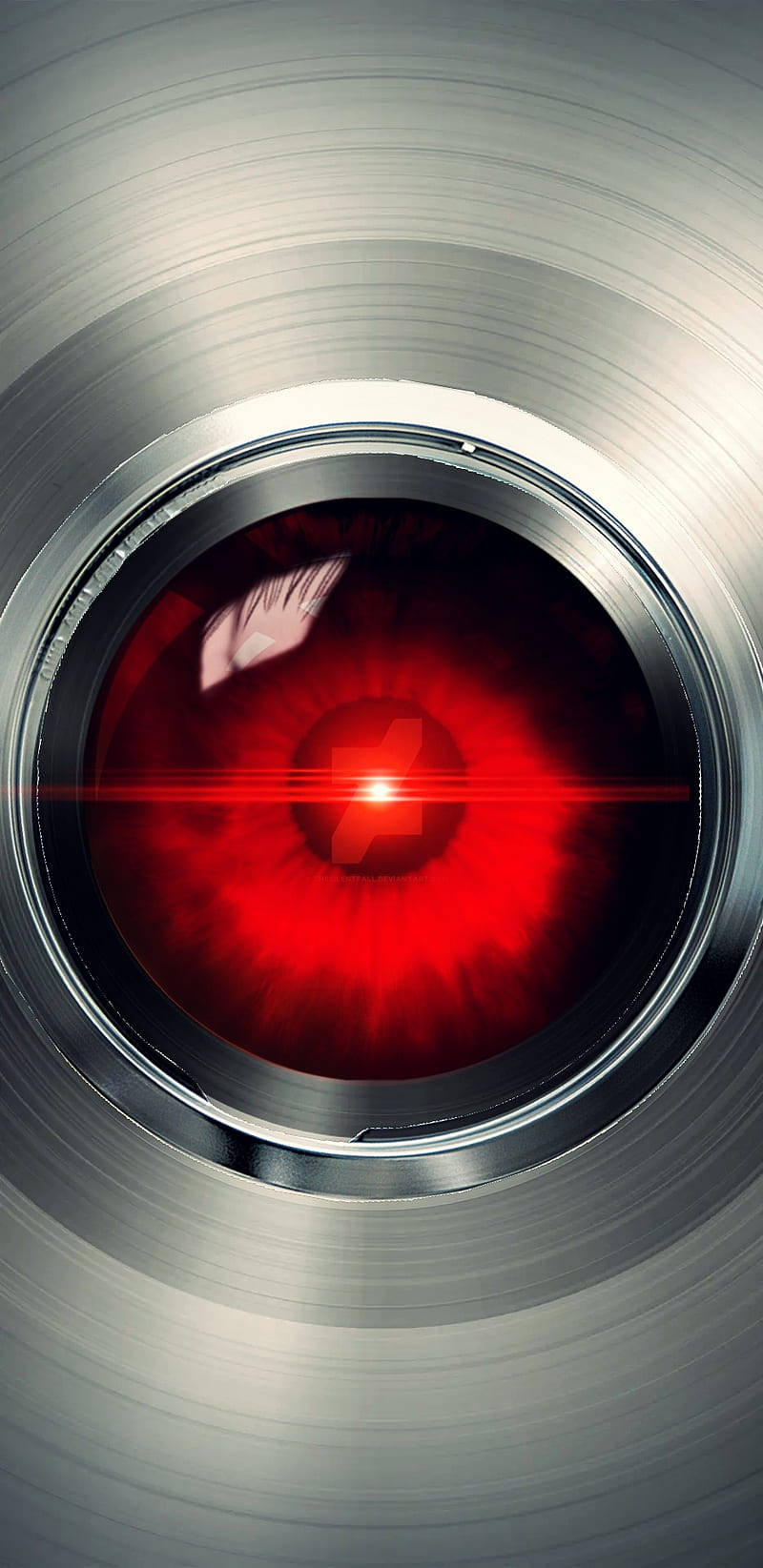 閃亮銀色Hal 9000 壁紙