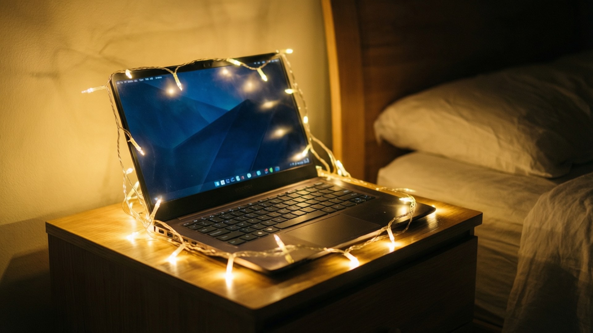 閃爍夜晚 Chromebook 壁紙