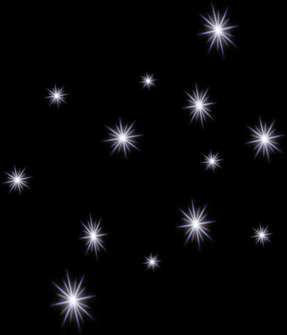 閃爍星星夜空 壁紙