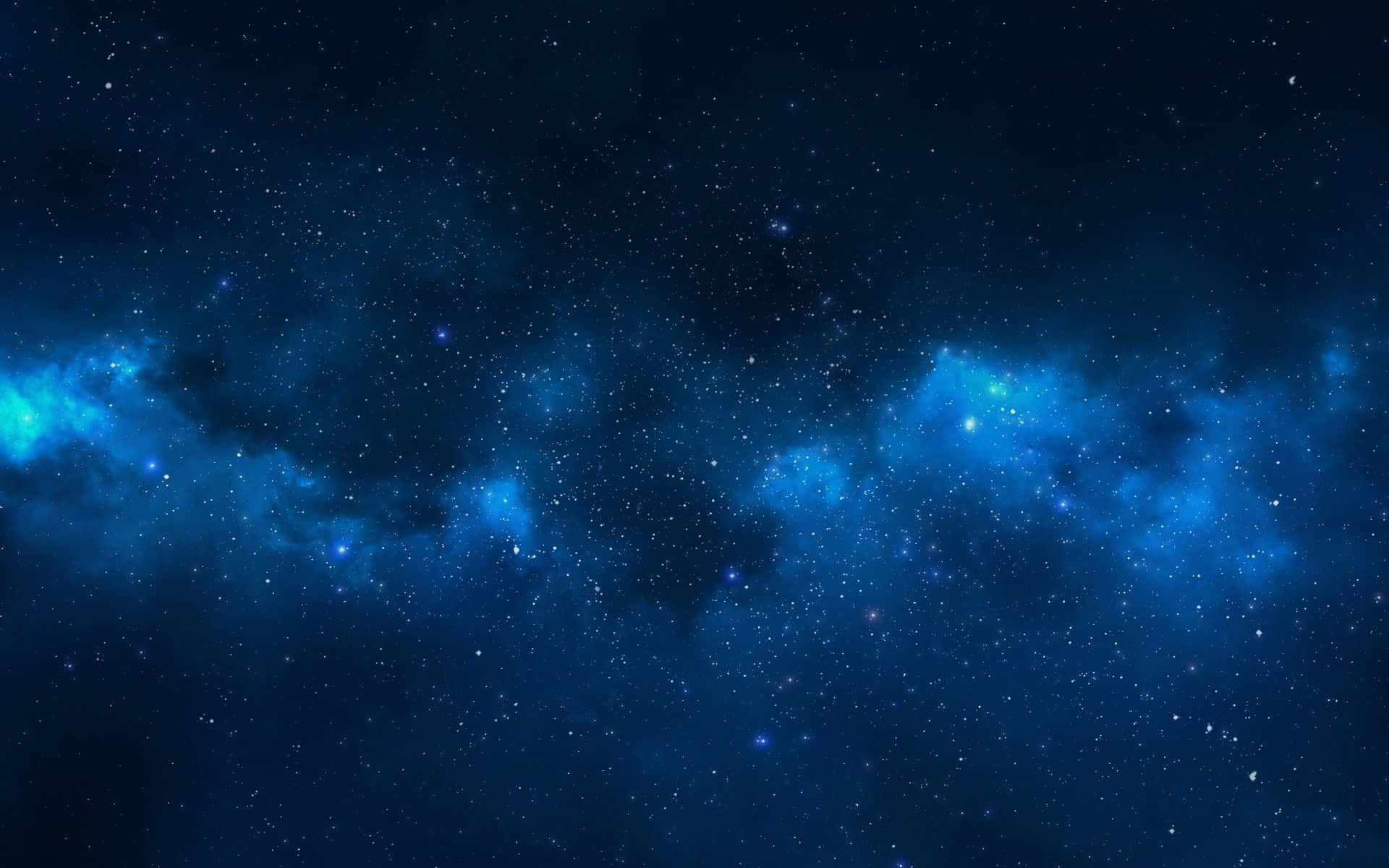 太空中藍色星雲和星星的壯麗景色。