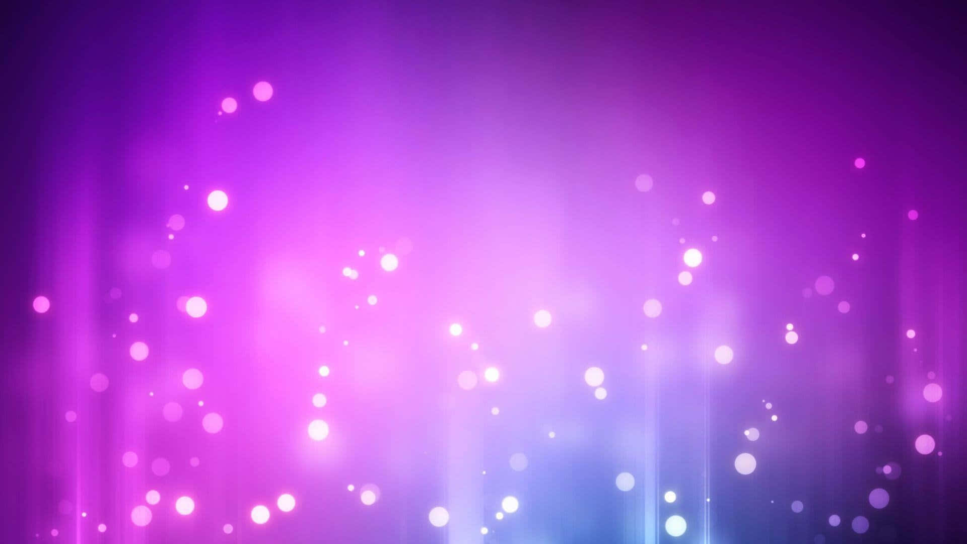 閃耀星點的美麗背景 壁紙 — 充滿活力的紫色和藍色漸變背景，帶有發光的散景燈光和柔和的垂直光條。