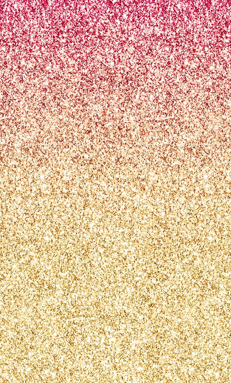 閃爍粉紅到金色閃粉漸變紋理背景
