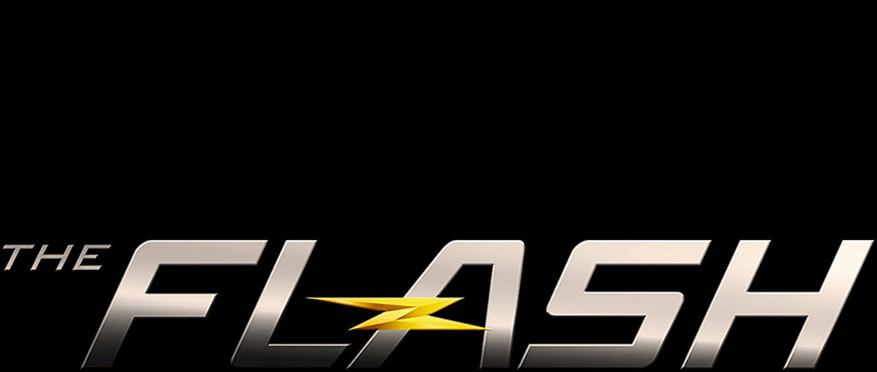 黑色背景上帶有黃色閃電的 The Flash 標誌。