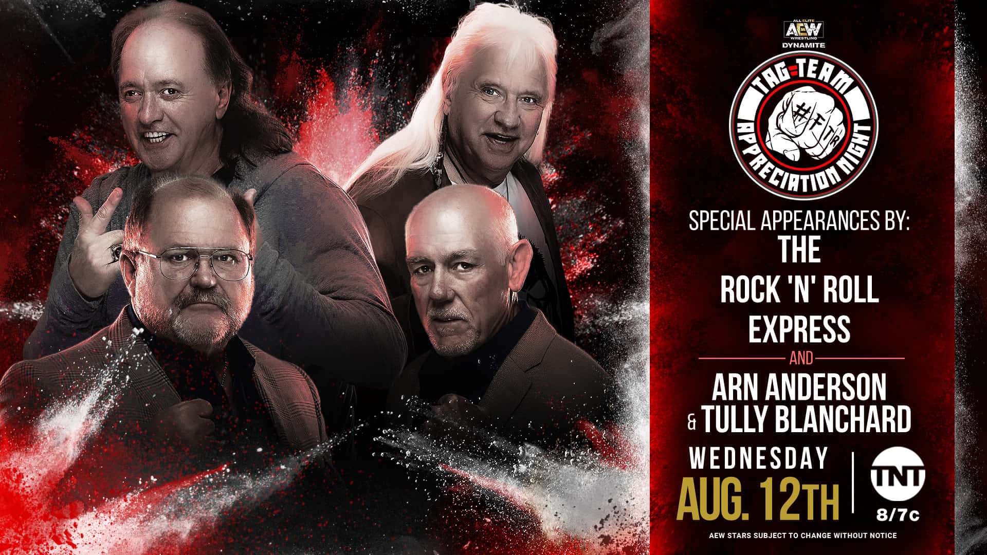 AEW Dynamite摔角宣傳片， featuring The Rock 'n' Roll Express 和 Arn Anderson 與 Tully Blanchard。