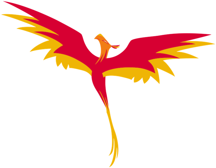 雄偉鳳凰插畫 壁紙