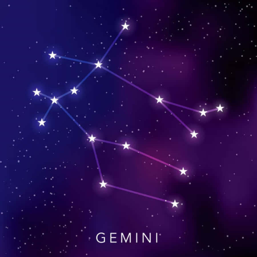 雙子座星座在天空中展現 壁紙