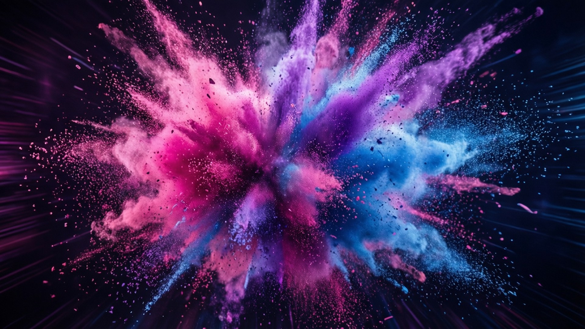 雙性戀旗粒子爆發 壁紙