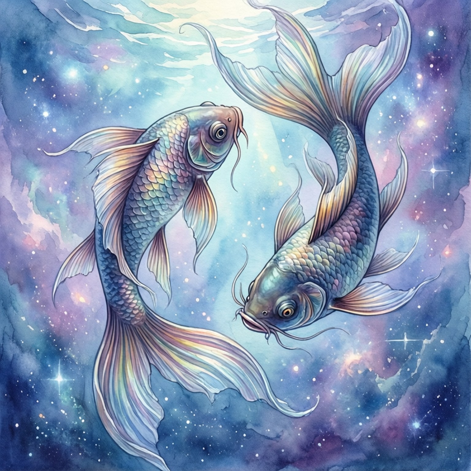 雙魚座宇宙魚 壁紙
