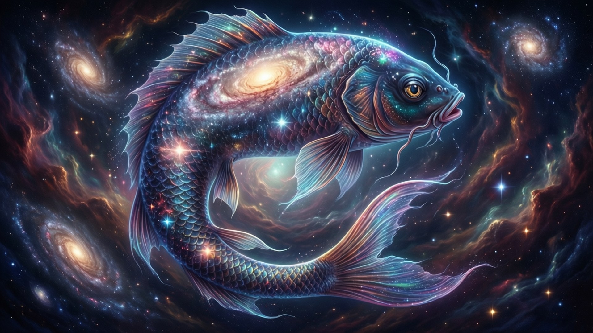 雙魚座星系虛空 壁紙