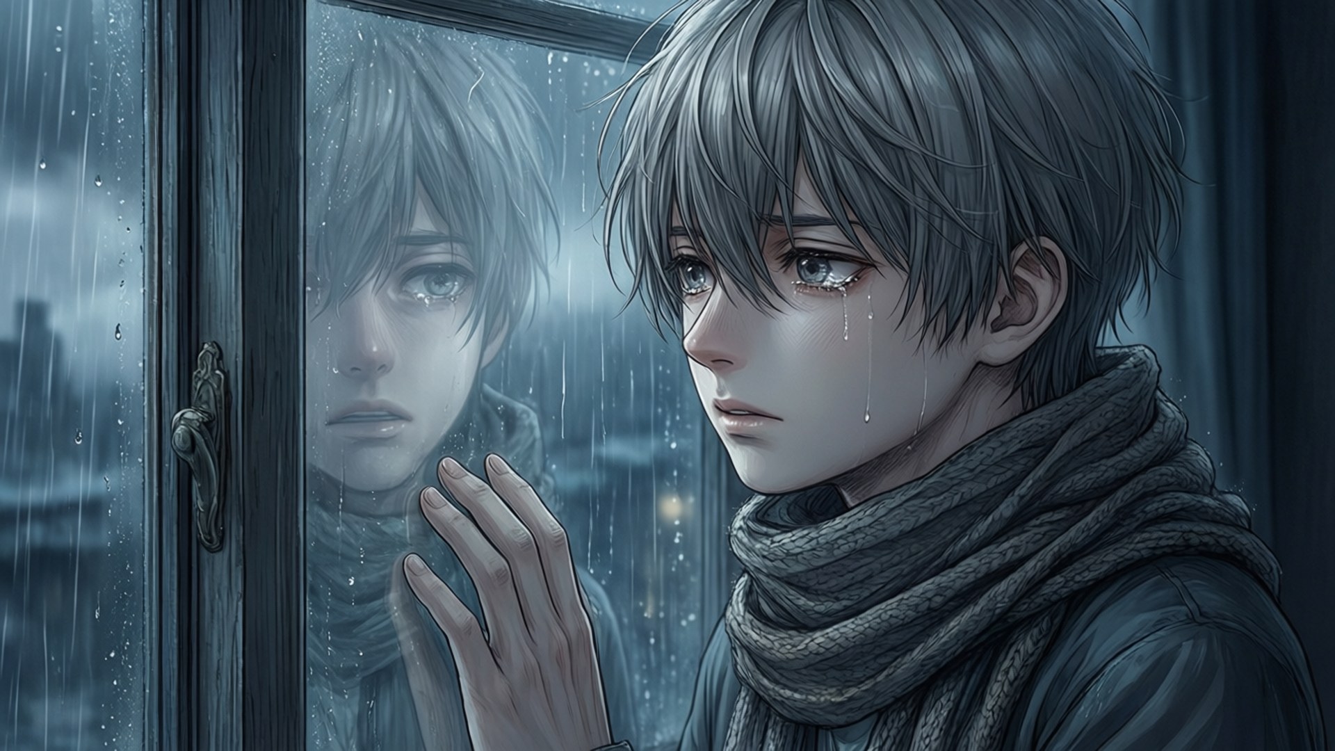 雨中倒影 壁紙