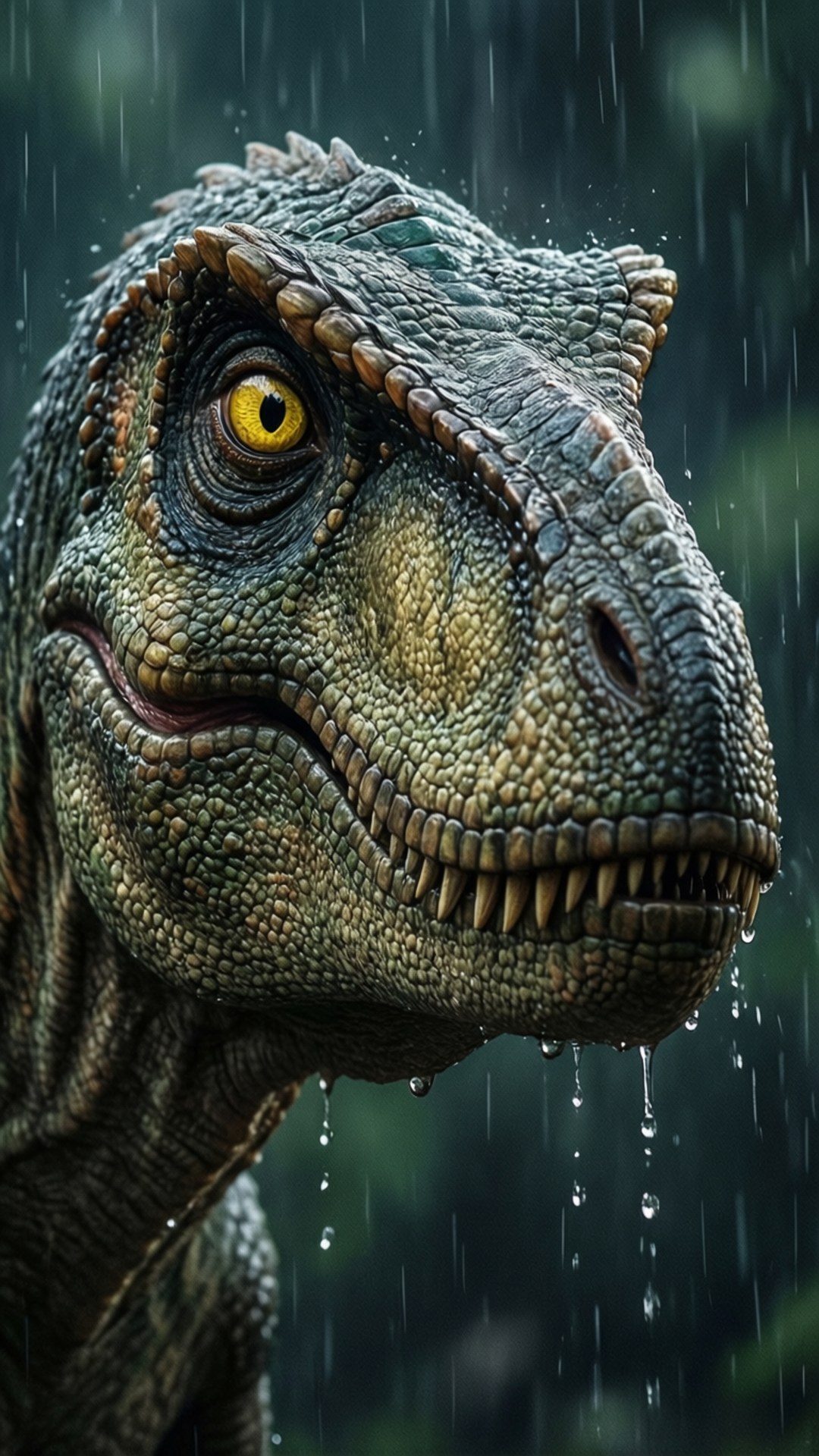 雨中嘅迅猛龍 壁紙
