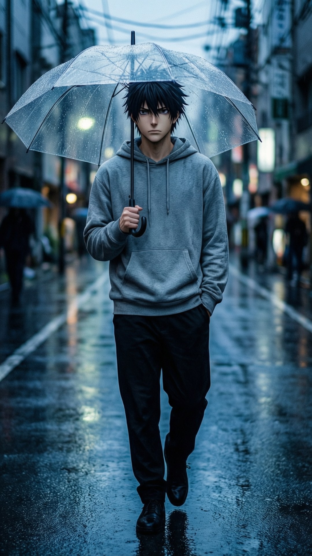 雨中漫步 壁紙