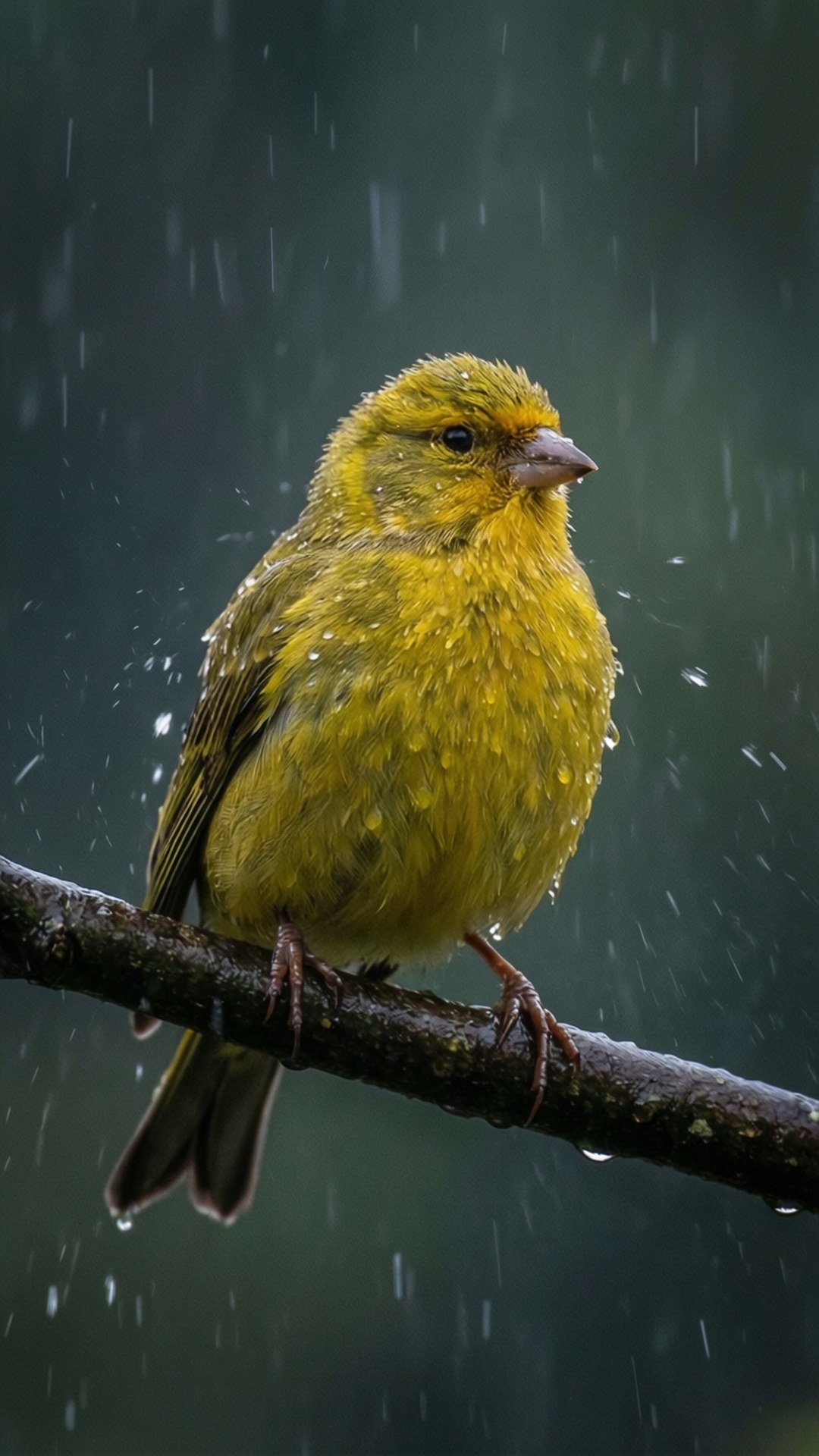 雨天的鳥 壁紙