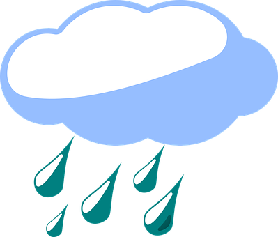 雨天雲朵向量插圖 壁紙