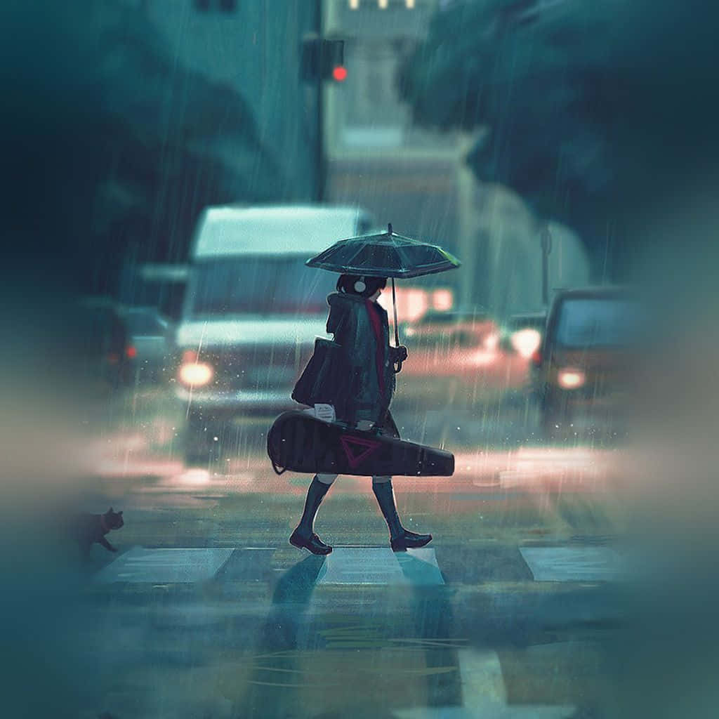 雨日背景 壁紙