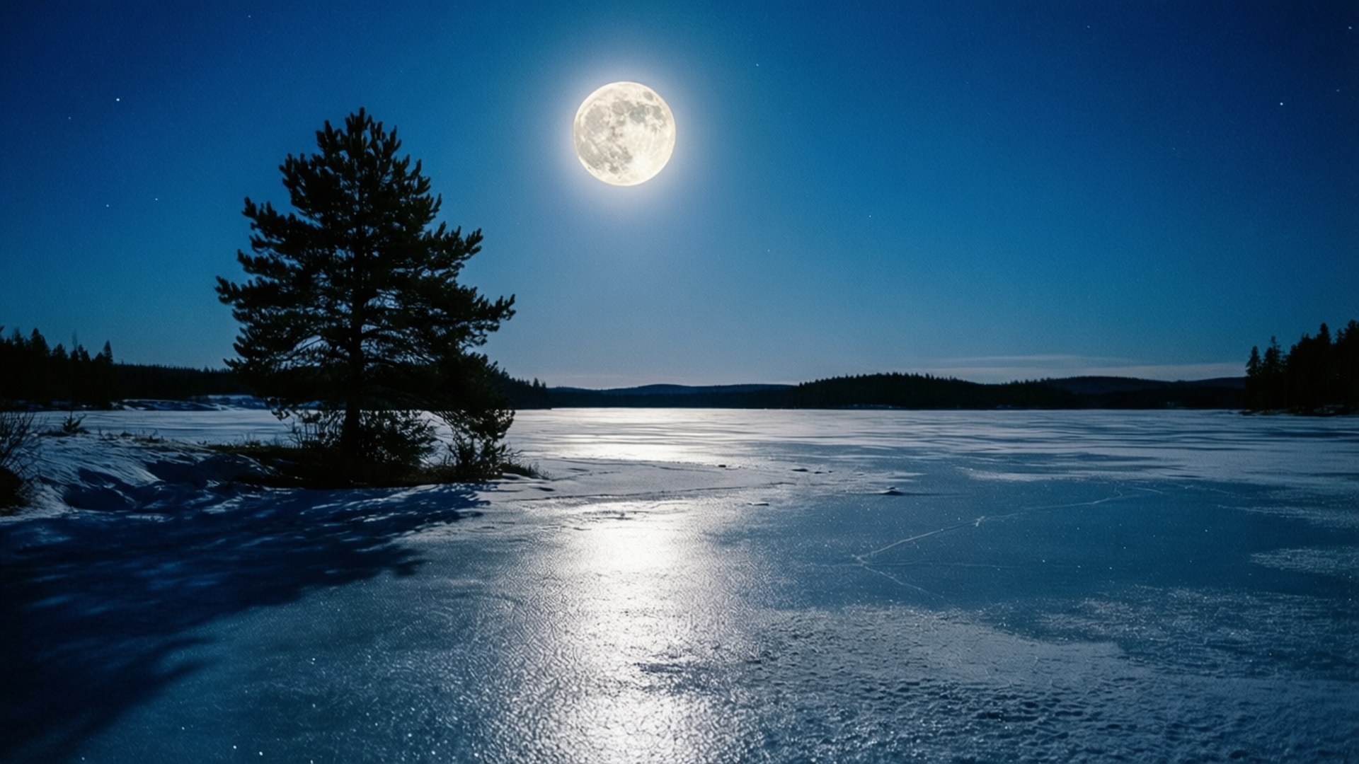 雪月之夜 壁紙