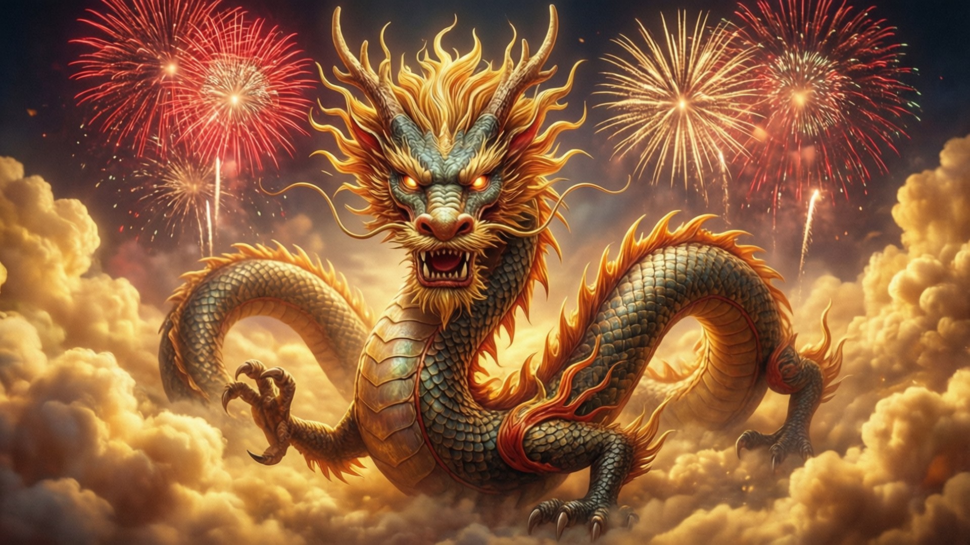雲中飛龍 壁紙