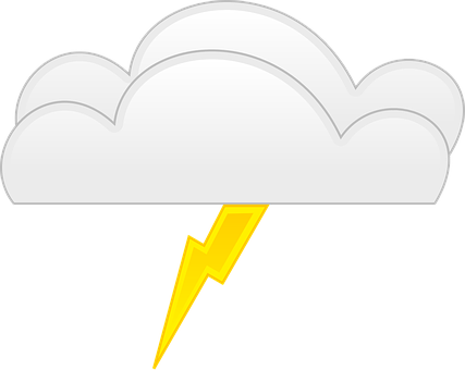 雲朵閃電圖示 壁紙