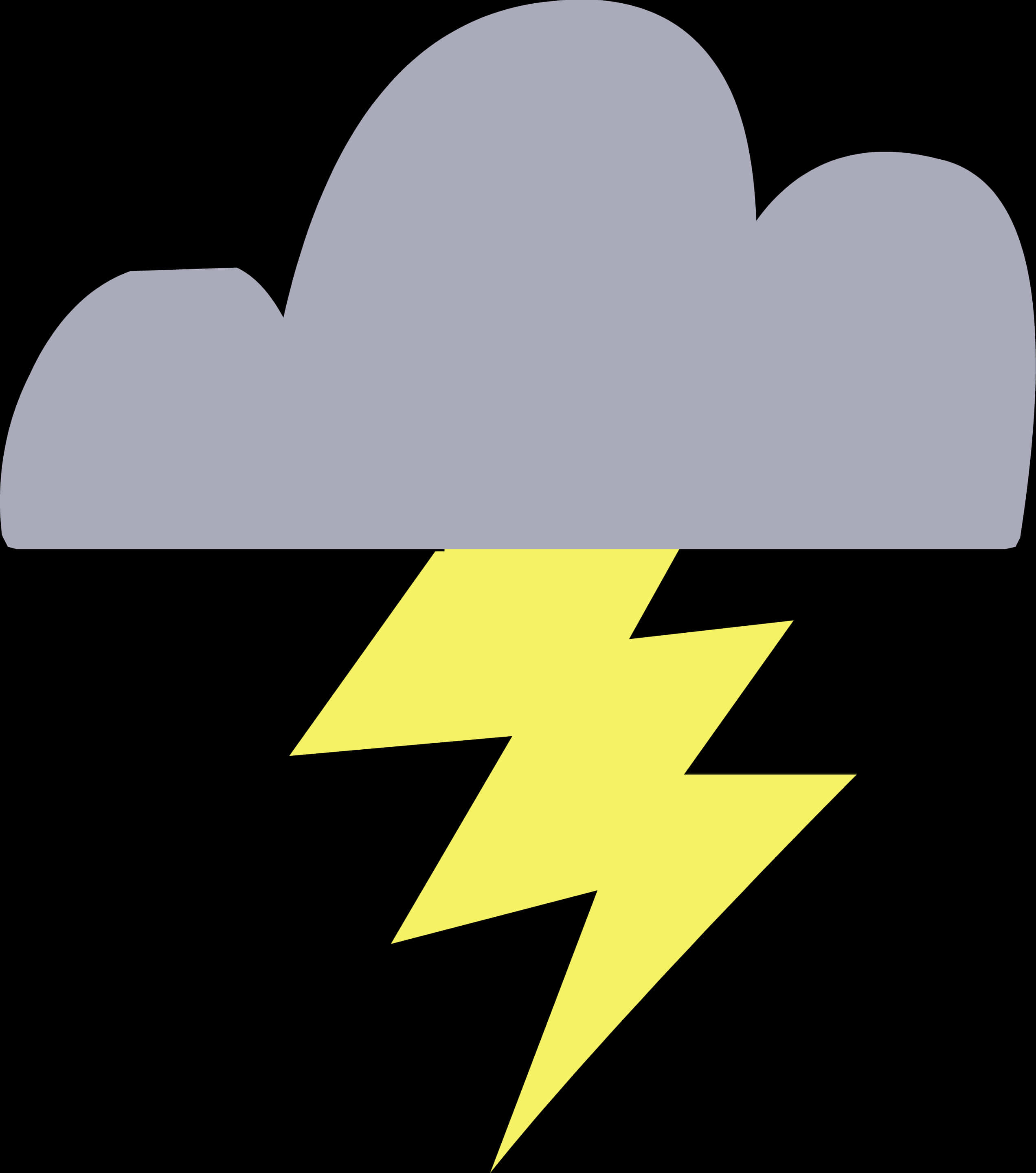 雲與閃電圖標 壁紙