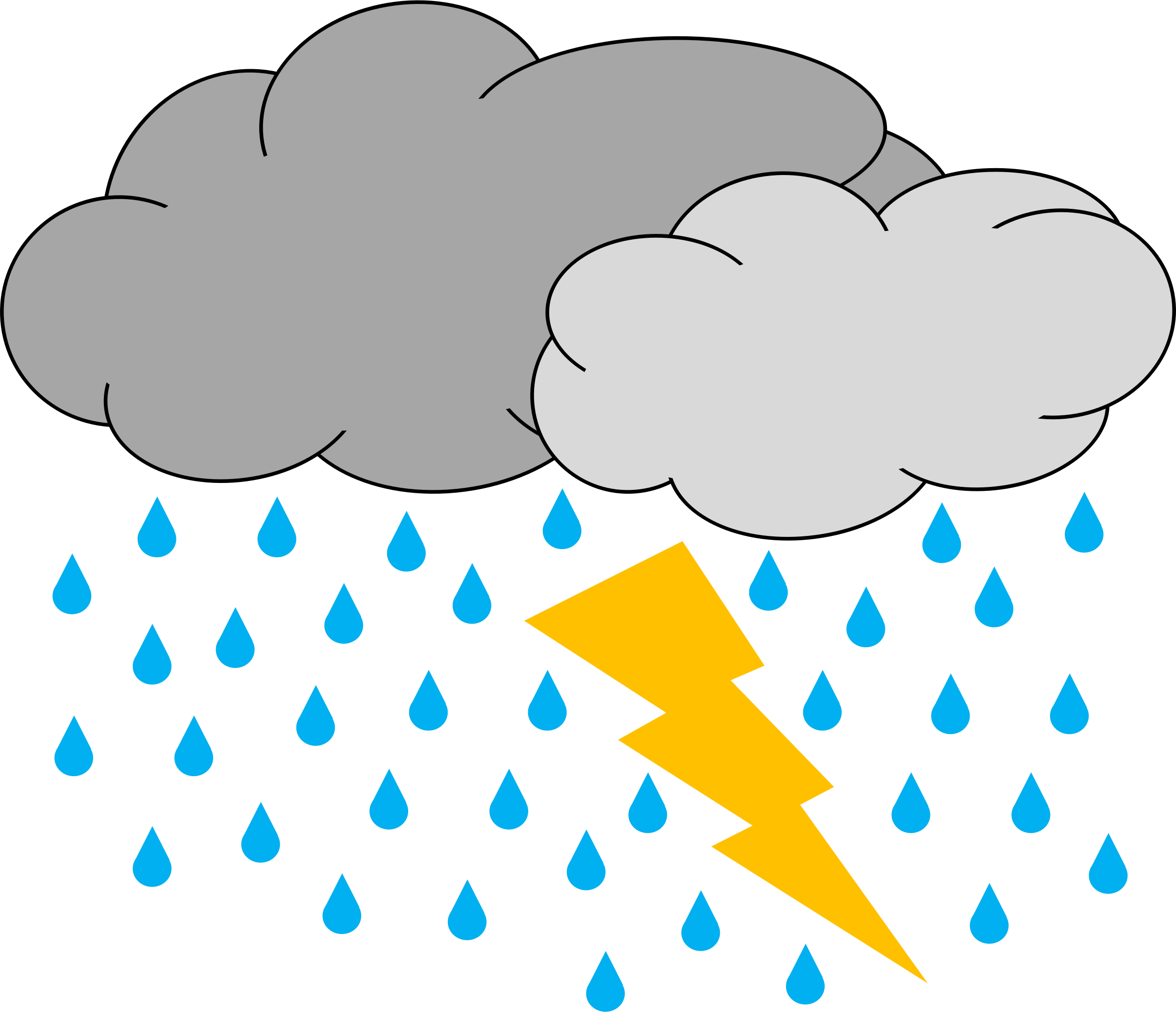 雷暴_卡通_插畫 壁紙