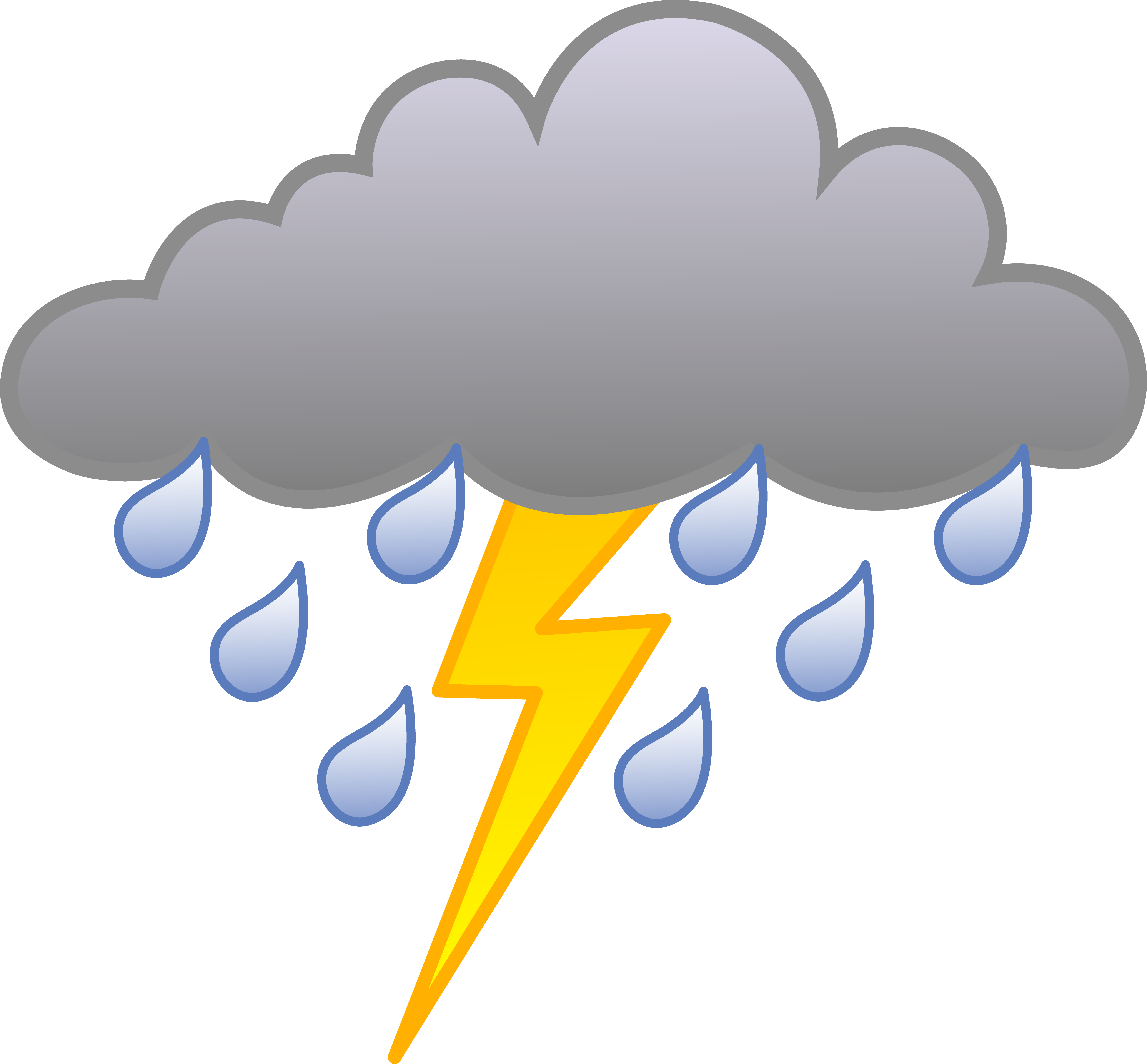 雷暴_帶閃電和雨的雲層 壁紙