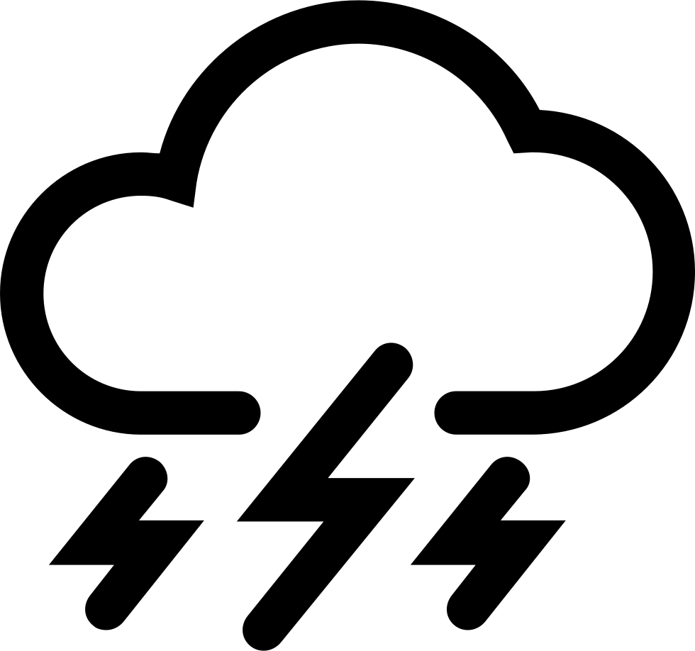雷暴、雲與閃電圖示 壁紙