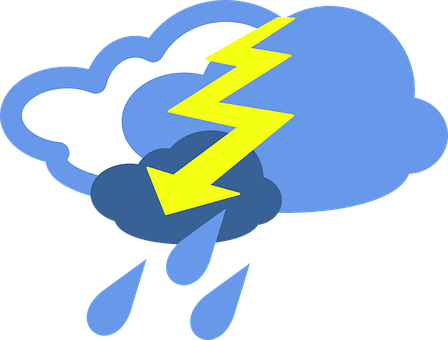 雷暴天氣圖標 壁紙