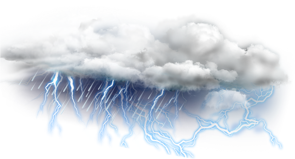 雷暴閃電雲插圖 壁紙