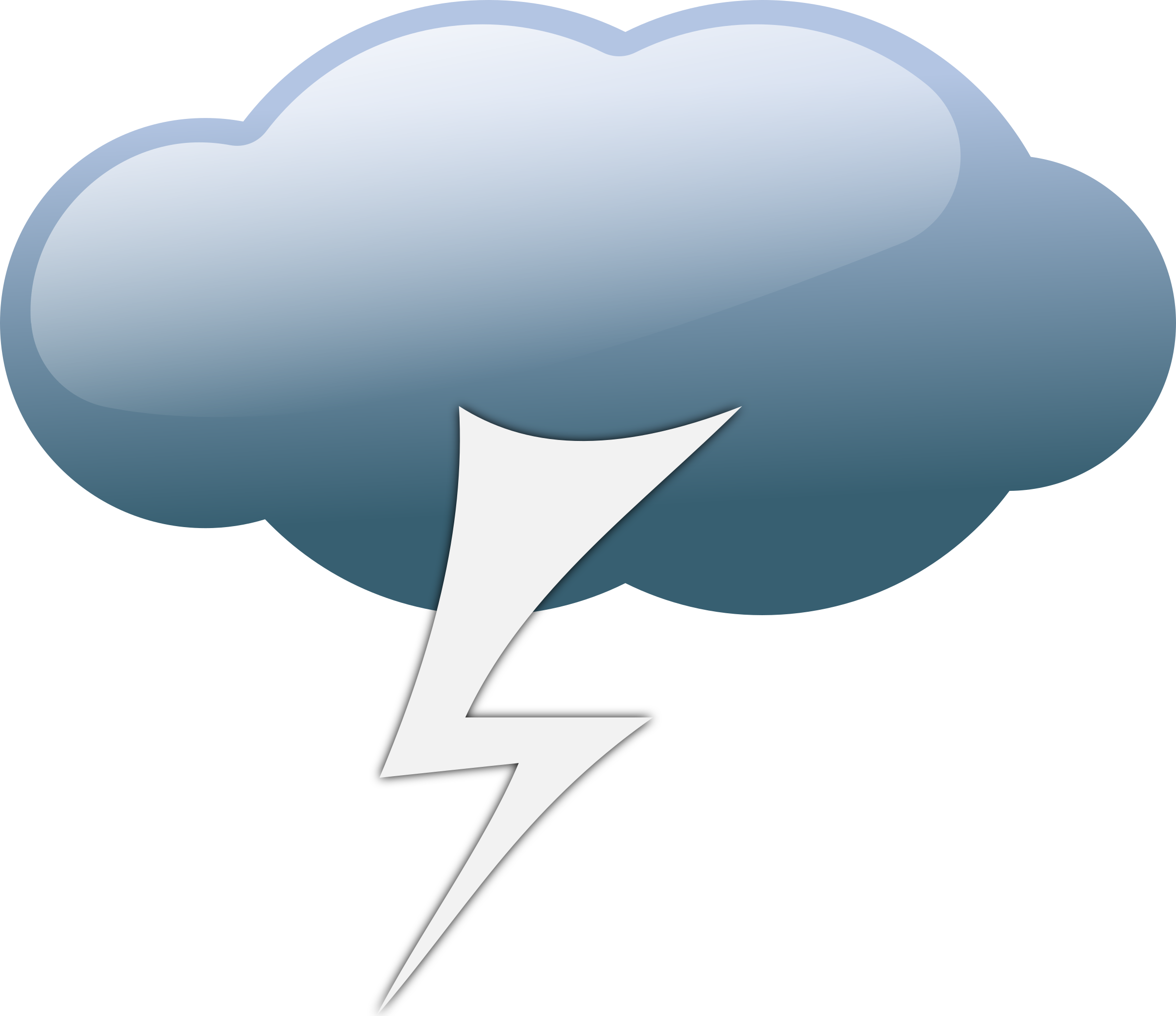雷暴雲與閃電圖標 壁紙