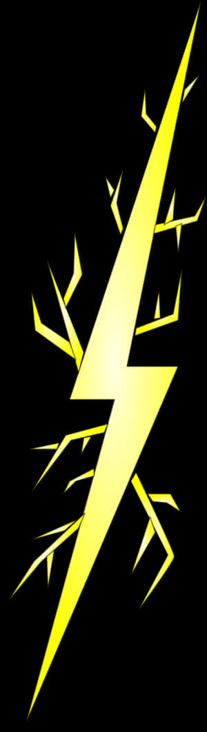 電光黃色閃電圖案 壁紙